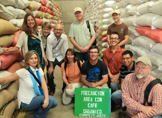 Our Staff Cafe Campesino staff tour the facilities of a Fair Trade coffee producing partner in Guatemala